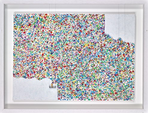 Double Scrubbed Out-Graffiti Splats by Roy's People - 3D Miniature Installation